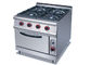 Commercial Cooking Lines , Free Standing 4 / 6 American Burners Gas Range With Oven