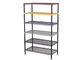 Epoxy Stainless Steel Kitchen Equipment , Adjustable Distance Heavy Duty Wire Shelving